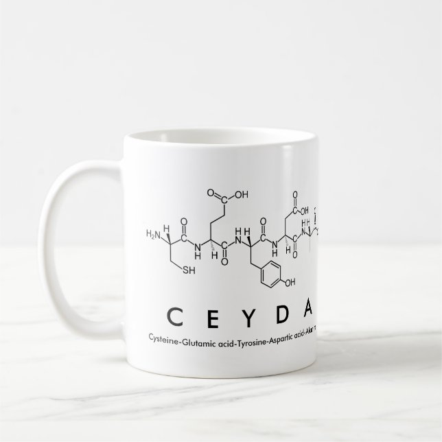 Ceyda peptide namn mugg (Vänster)