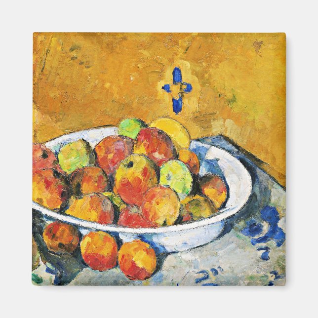 Cezanne - äppelplattan magnet (Framsidan)