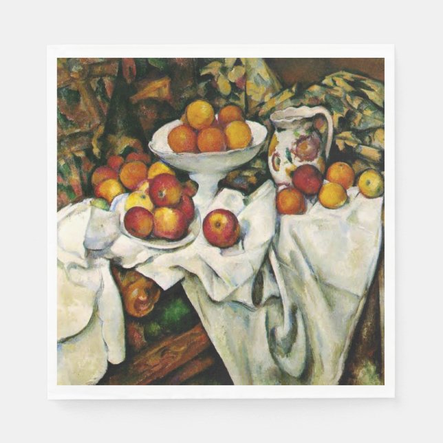 Cezanne - Äpplen och Orangar Pappersservett (Framsidan)