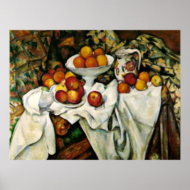 Cezanne - Äpplen och Orangar Poster (Framsidan)