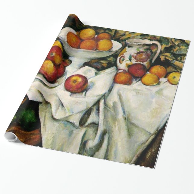 Cezanne - Äpplen och Orangar Presentpapper (Utrullad)