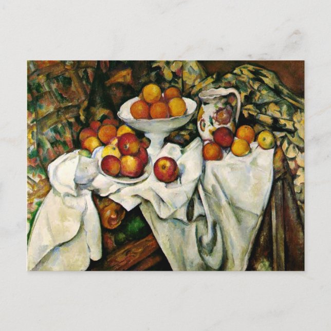 Cezanne - Äpplen och Orangar Vykort (Framsida)