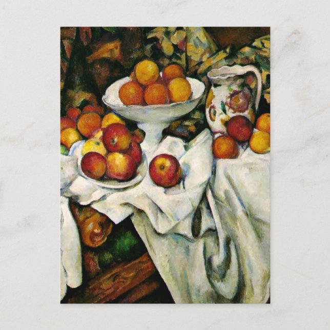 Cezanne - Äpplen och Orangar Vykort (Framsida)