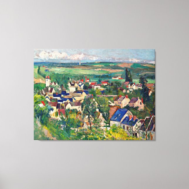 Cezanne-Auvers, Panoramic View, Canvastryck (Framsida)