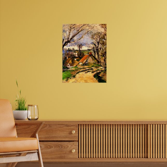 Cezanne - Auvers stugor, bra art. Poster (Vardagsrum 2)