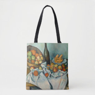 Cezanne Basket Apples Impressionism Art Tygkasse