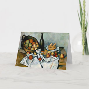 Cezanne - Basket i äpplen Kort