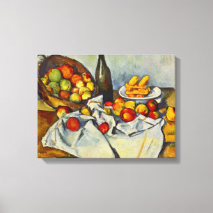 Cezanne basketen av äpplen canvastryck
