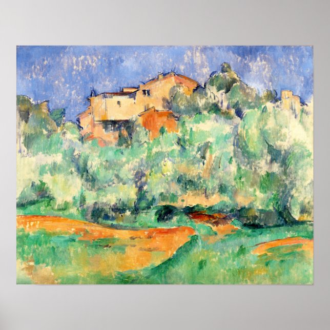 Cézanne - Bellevue-anläggningen 1892 Poster (Framsidan)