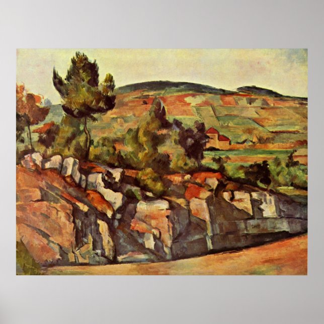 Cezanne - bergen i Provence Poster (Framsidan)