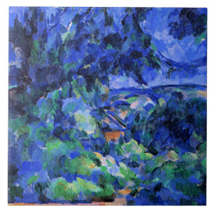 Cezanne - blått liggande kakelplatta