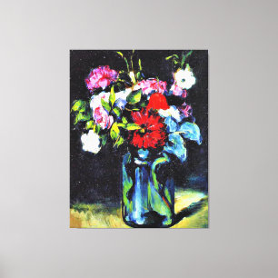 Cezanne - Blommor i en vas, fint konstverk Canvastryck