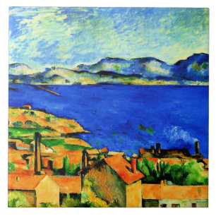 Cezanne-Bukt i Marseille, berömd-lackering Kakelplatta