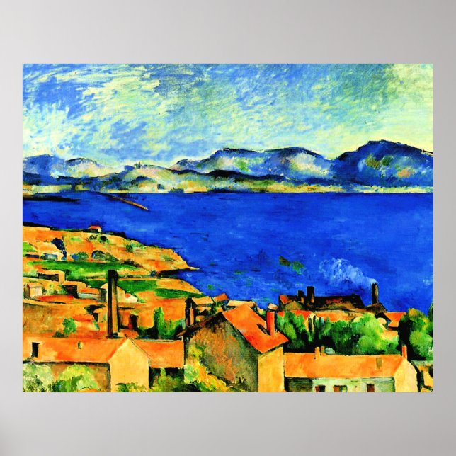 Cezanne-Bukt i Marseille Poster (Framsidan)