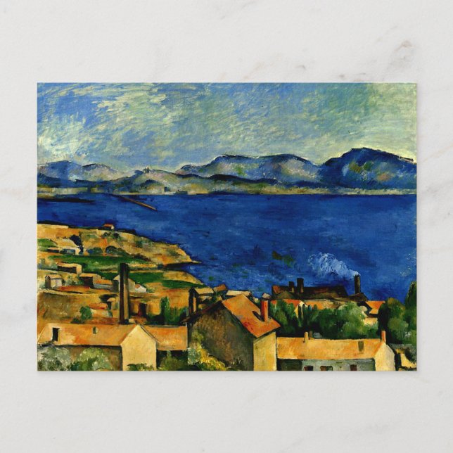 Cezanne - Bukt i Marseille sett från L'Estaque Vykort (Framsida)