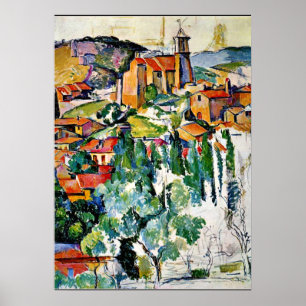 Cezanne - byn Gardanne Poster