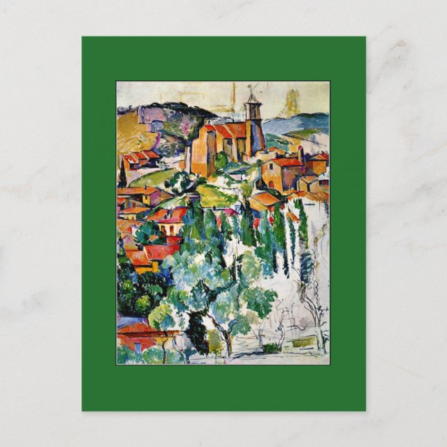 Cezanne - byn Gardanne Vykort (Framsida)