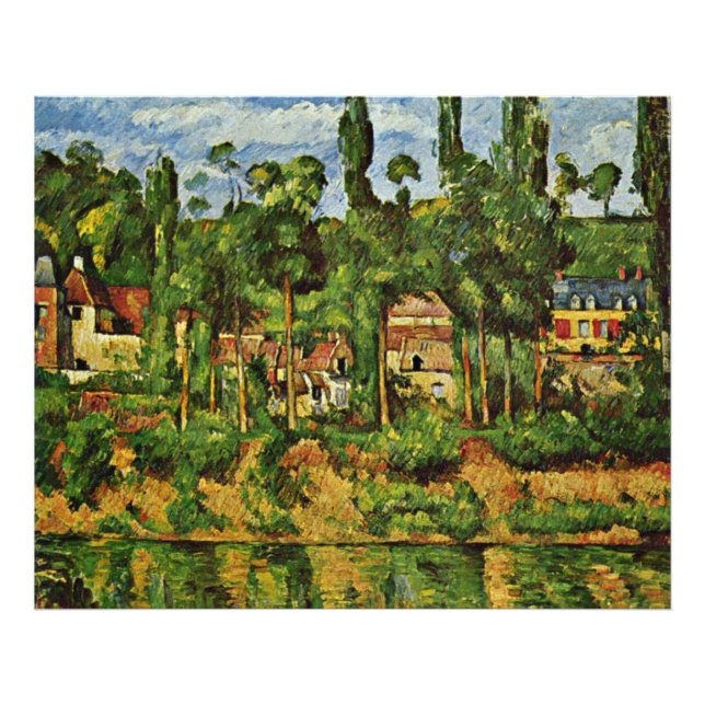 Cezanne - Chateau de Medan Fototryck (Framsidan)