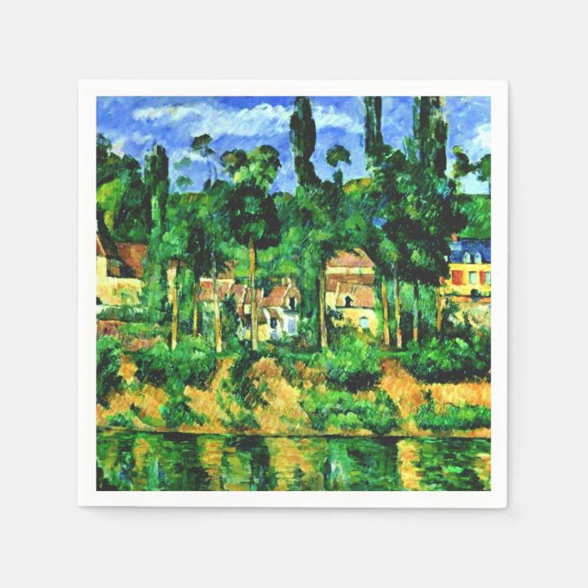 Cezanne - Chateau of Medan Pappersservett (Framsidan)