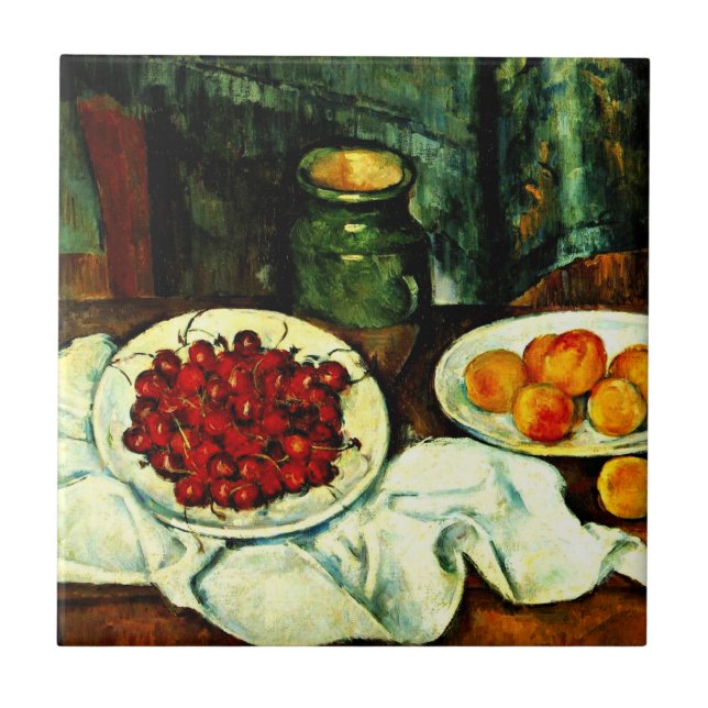 Cezanne - Cherries Kakelplatta (Framsidan)