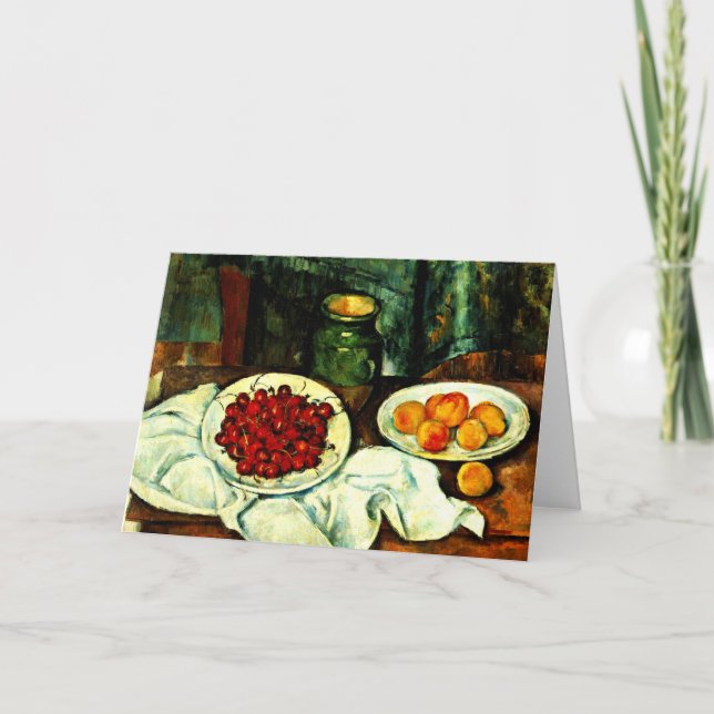 Cezanne - Cherries Kort (Framsida)