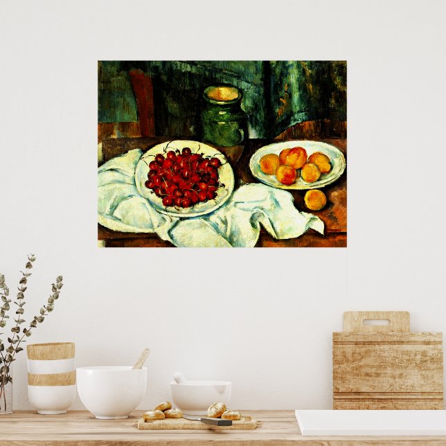 Cezanne - Cherries Poster (Kök)