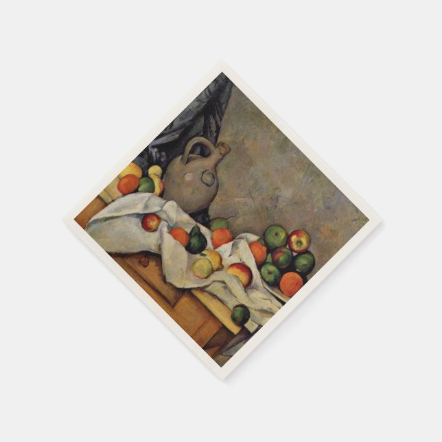 Cezanne-Curtain, Jug and Fruit Pappersservett (Hörn)