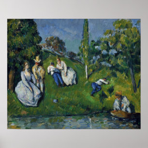 Cézanne - dammen poster