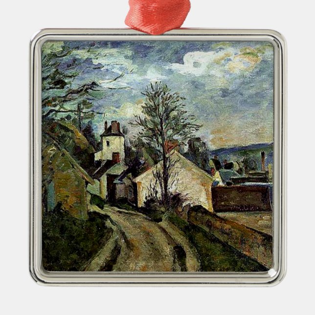 Cezanne - Dr Gachets hus i Auvers Julgransprydnad Metall (Framsidan)