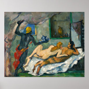 Cézanne - eftermiddag i Neapel Poster