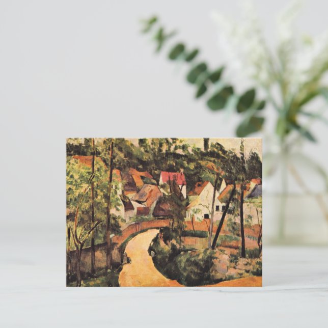 Cezanne - en sväng in på vägen vykort (Stående Fram)