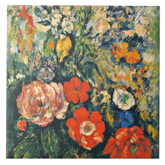 Cezanne - Flowers Bay Kakelplatta (Framsidan)