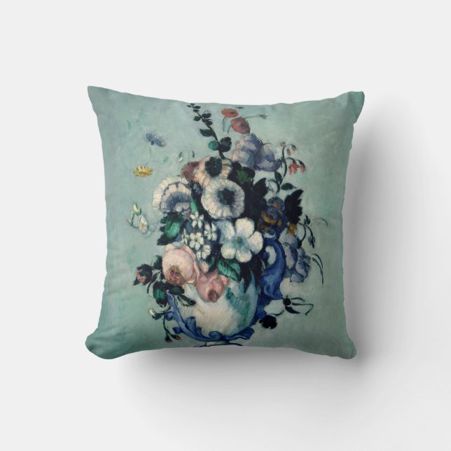Cezanne Flowers Fine Art Dekorativ kudde (Framsida)