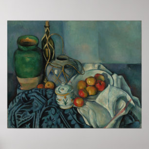 Cézanne - fortfarande med äpplen poster