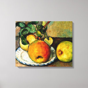 Cezanne - Fortsatt liv med äpplen och päron Canvastryck