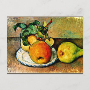 Cezanne - Fortsatt liv med äpplen och päron Vykort