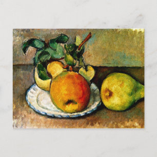 Cezanne - Fortsatt liv med äpplen och päron Vykort