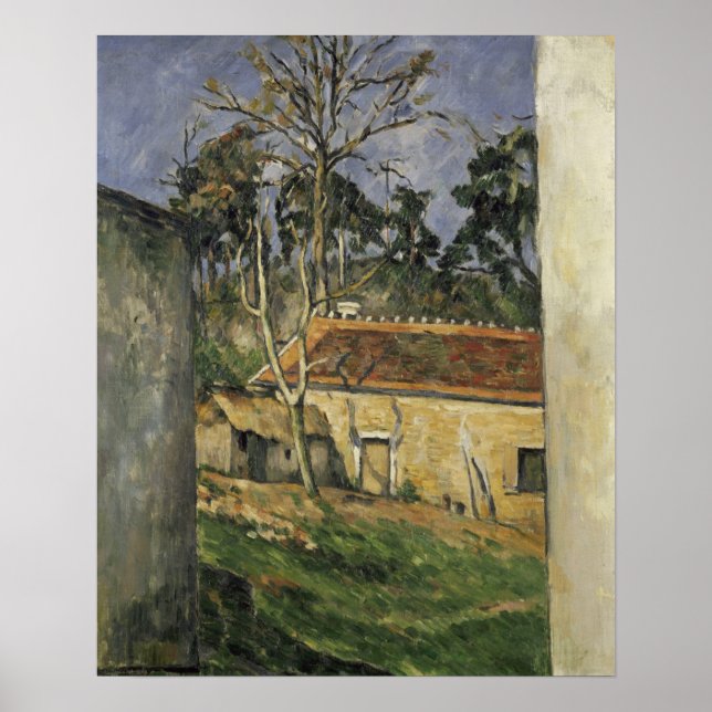 Cézanne - Gårdsplan Poster (Framsidan)