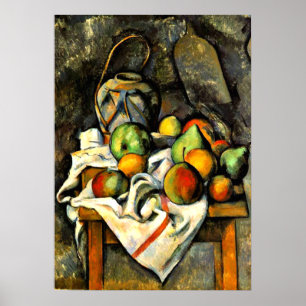 Cezanne - Ginger Burk och Fruit Poster
