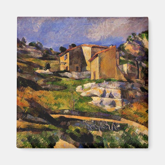 Cezanne - Houses in Provence Magnet (Framsidan)