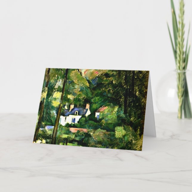 Cezanne - Houses in the Greenery-1881, Kort (Framsida)