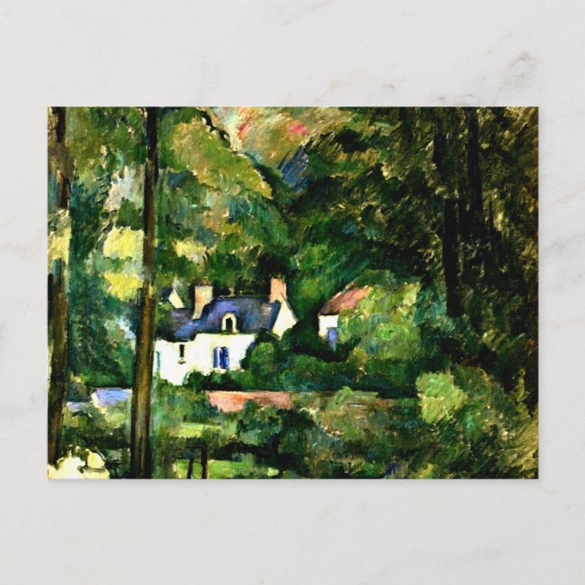 Cezanne - Houses in the Greenery, 1881, Vykort (Framsida)