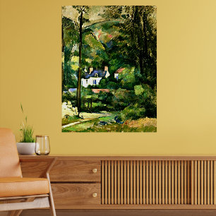 Cezanne - Hus i Greenery-1881 Poster
