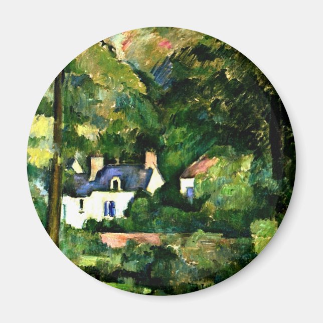 Cezanne - Hus i grönska-1881 Magnet (Framsidan)