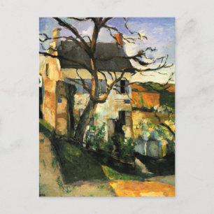 Cezanne - huset och trädet vykort