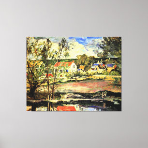 Cezanne - I Oise Valley, bra konsmålning Canvastryck
