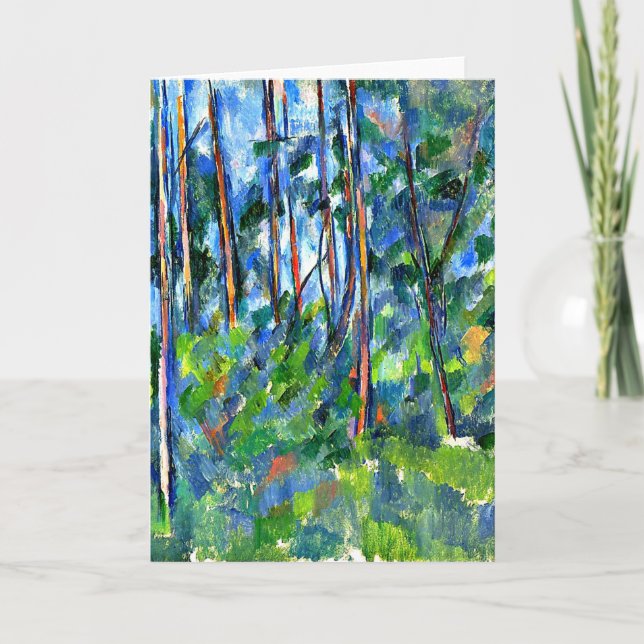 Cezanne - i skogen -1898 kort (Framsida)