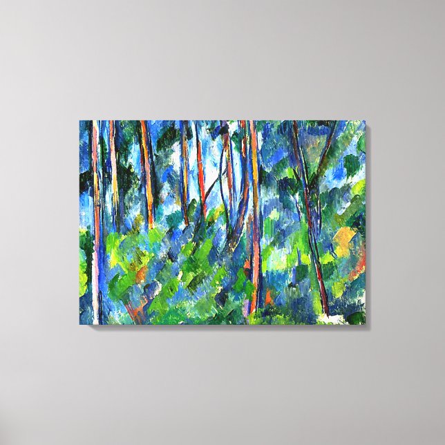 Cezanne - I Skogen används berömd Canvastryck (Framsida)