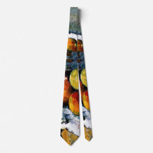 Cezanne - kompotier, glas, äpplen slips