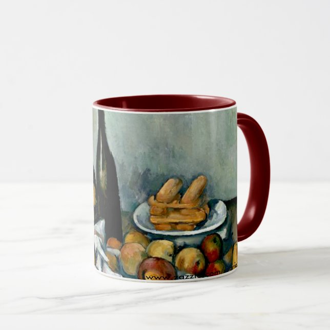 Cezanne - Korg med äpplen Mugg (Framsida höger)